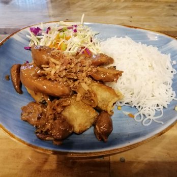 Where's Charlie - Lemongrass chicken with spring rolls, noodles, and salad. - Vietnamese Near Me - Wellington, WGN Where's Charlie - Lemongrass chicken with spring rolls, noodles, and salad. - Vietnamese Near Me - Wellington, WGN