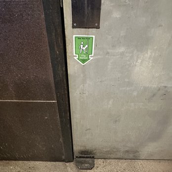 SkinnyFATS - Never saw this before. Nice feature to open a bathroom door without hands! - New American Near Me - Las Vegas, Nevada