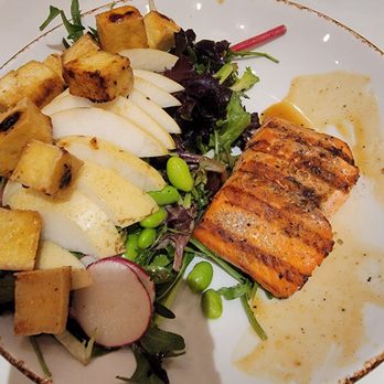 Nordstrom Grill - Salmon salad with tofu and pear - New American Near Me - Lone Tree, Colorado