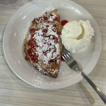Moyers Lakeside Eatery - German pancake (1/2) with ice cream! - Salad Near Me - Mooresville, North Carolina Moyers Lakeside Eatery - German pancake (1/2) with ice cream! - Salad Near Me - Mooresville, North Carolina