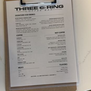 Three Ring Coffee - menu - Coffee & Tea Near Me - Corona, California Three Ring Coffee - menu - Coffee & Tea Near Me - Corona, California