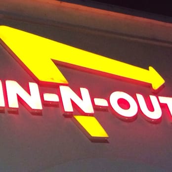 In-N-Out Burger - Store sign - Fast Food Near Me - Oceanside, California