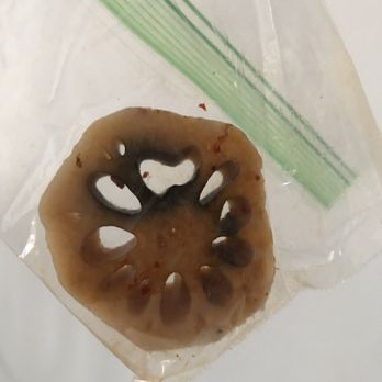 LaoMa MaLaTang - black moldy lotus root rotting from the inside out found in my beef hotpot soup on 11/10/18. they will profit at your expense - Szechuan Near Me - Flushing, New York LaoMa MaLaTang - black moldy lotus root rotting from the inside out found in my beef hotpot soup on 11/10/18. they will profit at your expense - Szechuan Near Me - Flushing, New York