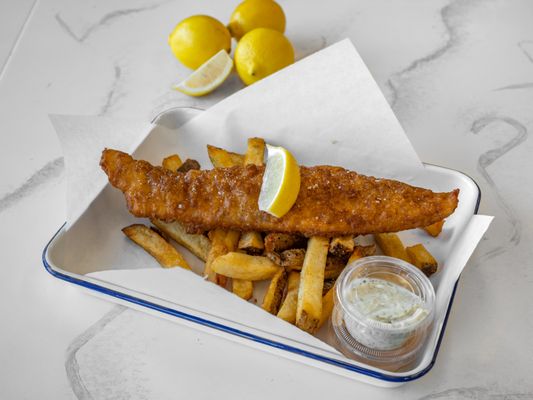 Salty Blue Fish & Chips by null