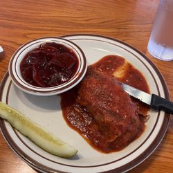 Olympic Cafe - Cabbage roll and beets.