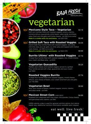 Menu photo 1 Baja Fresh Mexican Grill Simi Valley, CA Menu photo 1 Baja Fresh Mexican Grill Simi Valley, CA