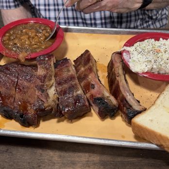 Nick's Bar-B-Q & Catfish - 1/2 rack ribs. Fall off the bone. Beans were awesome and cold, creamy coleslaw. - Barbeque Near Me - Carlisle, Arkansas Nick's Bar-B-Q & Catfish - 1/2 rack ribs. Fall off the bone. Beans were awesome and cold, creamy coleslaw. - Barbeque Near Me - Carlisle, Arkansas