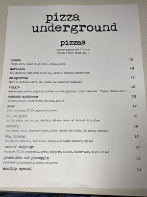 Menu photo 5 Pizza Underground Jefferson City, MO Menu photo 5 Pizza Underground Jefferson City, MO