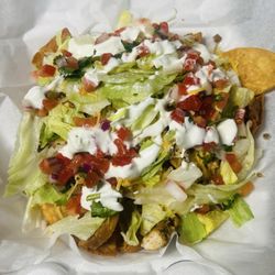 Fork Around & Find Out - Nachos with chicken and beef