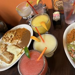 Margaritas and Pick 3 including quesadilla, chimichanga and beef burrito Margaritas and Pick 3 including quesadilla, chimichanga and beef burrito