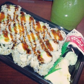 DeCicco & Sons - Pelham - Avocado rolls with brown rice and eel sauce, a special request i made to the sushi chef. - Grocery Near Me - Pelham, New York DeCicco & Sons - Pelham - Avocado rolls with brown rice and eel sauce, a special request i made to the sushi chef. - Grocery Near Me - Pelham, New York