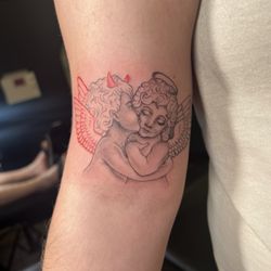 Garden of Ink Tattoo - Cherub by ZebraUniTurtle.ink