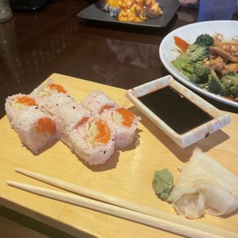 Wasabi & Wok - Salmon Cucumber Roll - Chinese Near Me - The Colony, Texas Wasabi & Wok - Salmon Cucumber Roll - Chinese Near Me - The Colony, Texas