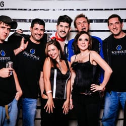 Aqueous Vapor - The Aqueous Vapor staff having fun at a promotion. They are well educated in vaping and can inform you how to quit cigarettes.
