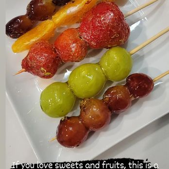 King Tanghulu - Fresh Strawberry, Whole Mandarin Orange, Limited Time Cotton Candy Green Grapes, Purple Seedless Grapes - Candy Stores Near Me - Los Angeles, California King Tanghulu - Fresh Strawberry, Whole Mandarin Orange, Limited Time Cotton Candy Green Grapes, Purple Seedless Grapes - Candy Stores Near Me - Los Angeles, California