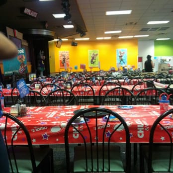 Chuck E. Cheese - Party area in the aftermath - Pizza Near Me - Grand Prairie, Texas Chuck E. Cheese - Party area in the aftermath - Pizza Near Me - Grand Prairie, Texas