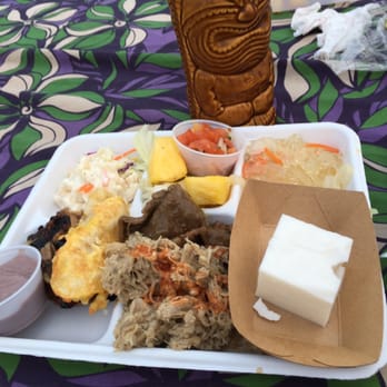 Germaine's Luau - Luau food and a tiki cup - Hawaiian Near Me - Kapolei, Hawaii