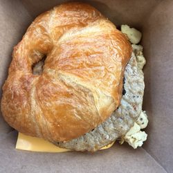 Tim Hortons - Scrambled Egg Sausage & Cheese on Croissant