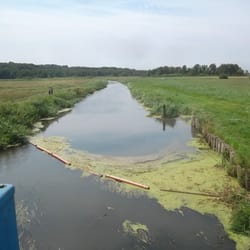 Kanutour auf der Recknitz - Recknitz am Zarnewanzer Wehr 2014, Copyright by mostro AS HH