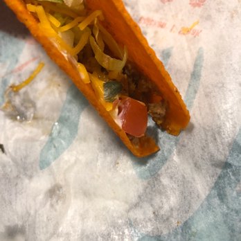 Taco Bell - Something really dried up and green(probably really old lettuce) - Tacos Near Me - Millbrook, Alabama