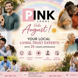 Pink Legal - Hello August Pink Legal CA