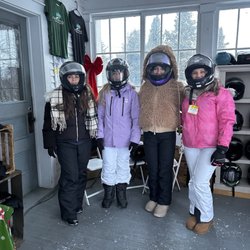 Farmhouse Snowmobiling and Go Karts - Getting ready to snowmobile!!