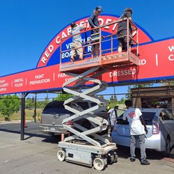 All Signs & Screen Printing - New detail sign at red carpet car wash