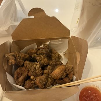 Teascape Coffee and Tea Bar - Popcorn chicken. Looks darker in person - Bubble Tea Near Me - Anaheim, California Teascape Coffee and Tea Bar - Popcorn chicken. Looks darker in person - Bubble Tea Near Me - Anaheim, California