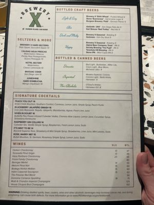 Menu photo 4 Brewery X San Diego, CA