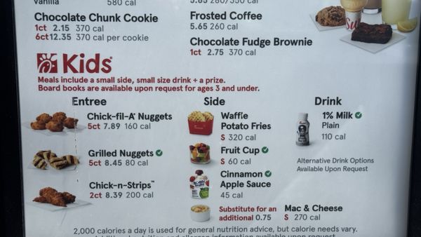 Menu photo 8 Chick-fil-A Temecula, CA