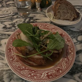 Frankie's - Roast Chicken w/ grilled cabbage and chicken jus - Seafood Near Me - Burlington, Vermont