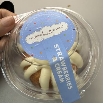 Nothing Bundt Cakes - Strawberries & Cream Bundtlet - Cupcakes Near Me - Austin, Texas