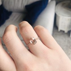 Brilliant Earth 14k Rose gold oval with new Morganite