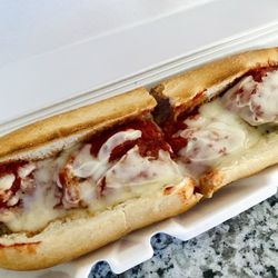 Amore Pizza and Pasta - Meatball Parmesan Sandwich