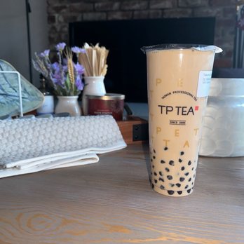 TP Tea - Pleasanton - Boba Milk Tea. LOOK AT HOW MUCH BOBA THEY PUT IN IT. Love it! - Bubble Tea Near Me - Pleasanton, California TP Tea - Pleasanton - Boba Milk Tea. LOOK AT HOW MUCH BOBA THEY PUT IN IT. Love it! - Bubble Tea Near Me - Pleasanton, California