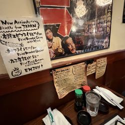 Yama Sushi - Each table had cool special menus posted!