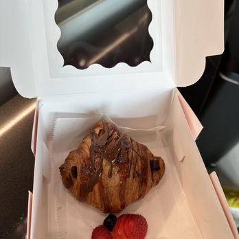 D'Liras - Chocolate croissant- that's how it's packaged with care and details to every aspect! - Bakeries Near Me - Wilton Manors, Florida