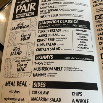 Potbelly - Menu - Fast Food Near Me - Linthicum, Maryland