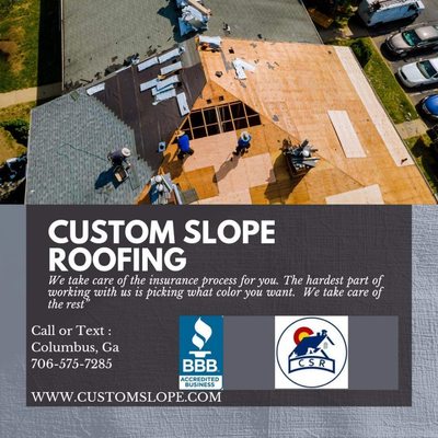 Custom Slope Roofing Logo