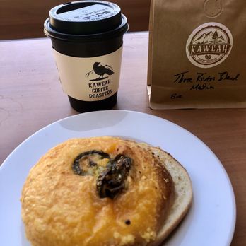 Kaweah Coffee Roasters - Cheddar Jalapeño bagel, coffee, and beans. Yummy - Coffee Roasteries Near Me - Three Rivers, California Kaweah Coffee Roasters - Cheddar Jalapeño bagel, coffee, and beans. Yummy - Coffee Roasteries Near Me - Three Rivers, California