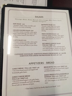 Menu photo 8 Riccardos Tallahasse, FL Menu photo 8 Riccardos Tallahasse, FL