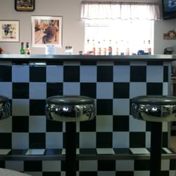 50s Diner Backseat Bar - Authentic soda fountain bar