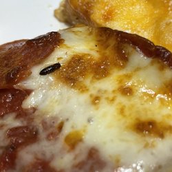 Jet's Pizza - Bug baked into pizza
