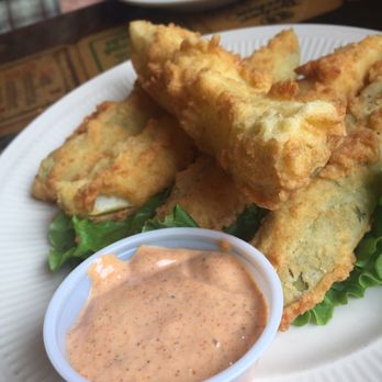 Wharf Hill Brewing - Fried pickle spears - American Near Me - Smithfield, Virginia Wharf Hill Brewing - Fried pickle spears - American Near Me - Smithfield, Virginia