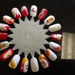 LV Nails & Spa - Christmas nail art design