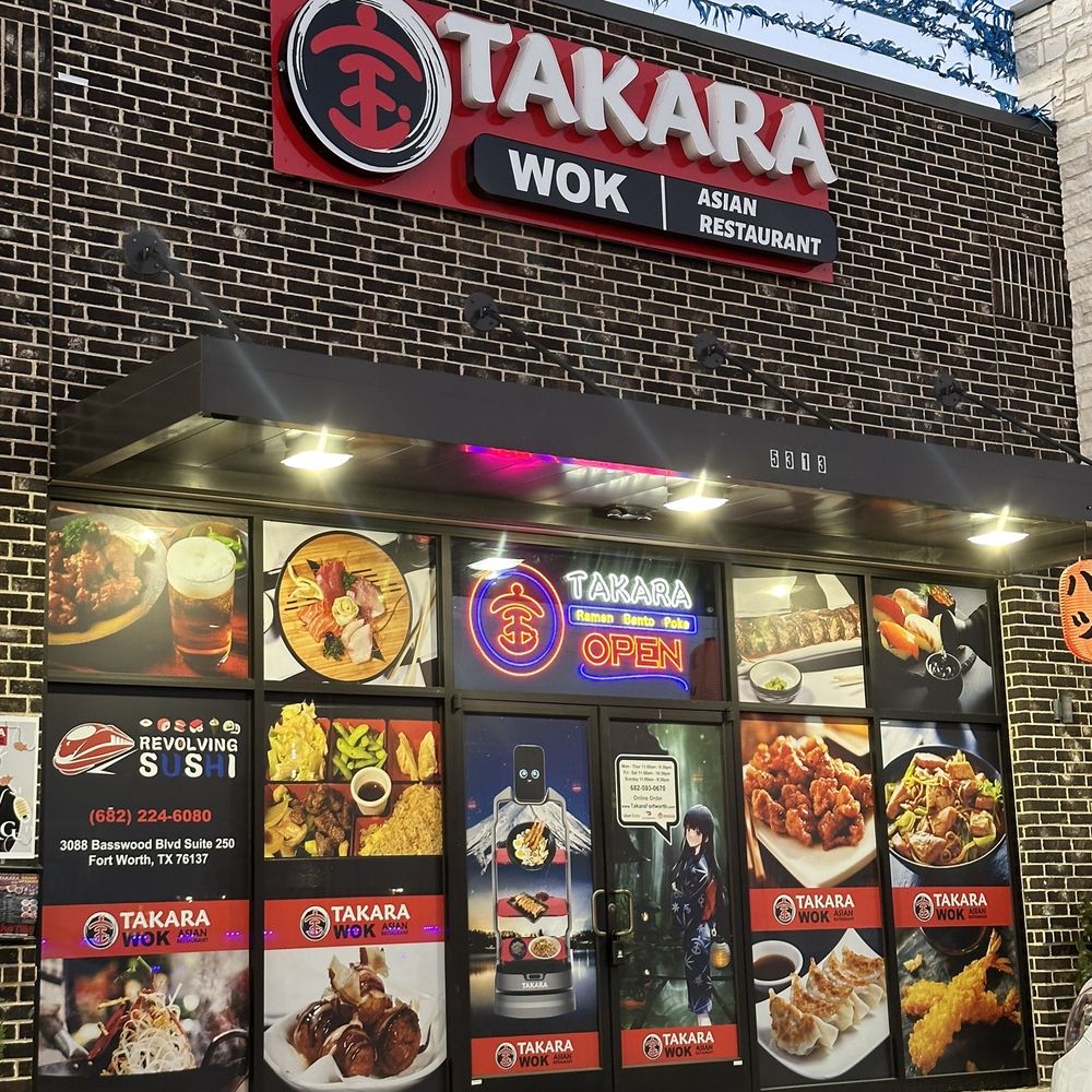 Takara Wok - the front of the restaurant - Japanese Near Me - Fort Worth, Texas Takara Wok - the front of the restaurant - Japanese Near Me - Fort Worth, Texas