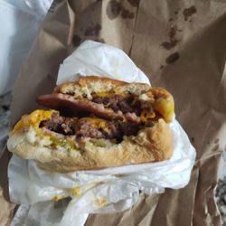 Whisler's Drive Up - Double Farm burger. Excellent.