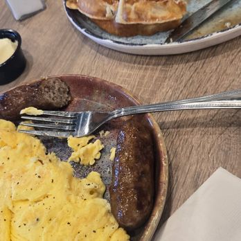 Aloha Stacks - Lite Bite meal (I ate the sausages) - Breakfast & Brunch Near Me - Whittier, California