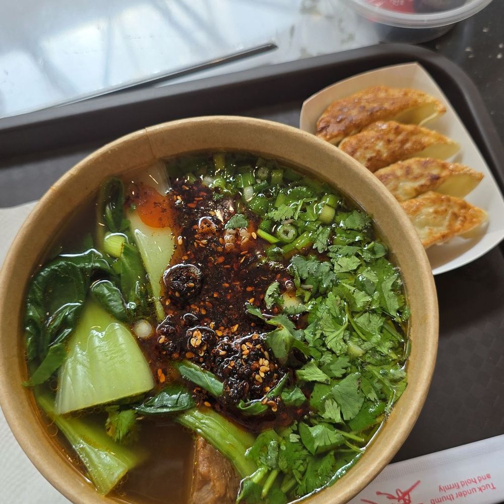 Master Gan Noodle & Dumplings - Mild Spice Beef Noodle Combo. Delicious! - Chinese Near Me - Riverside, California