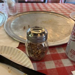 What's left of our food! Yummy